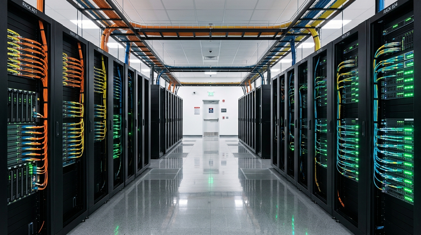 High-availability enterprise data center server racks and infrastructure
